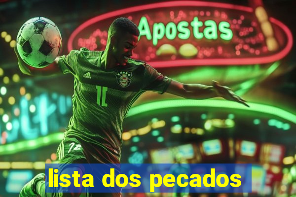 lista dos pecados